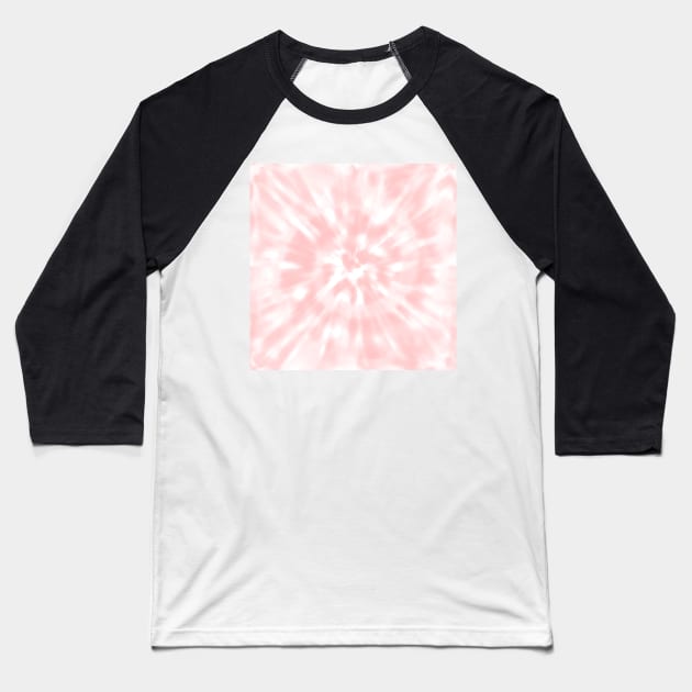 Peach Tie Dye, Coral Tie Dye Baseball T-Shirt by YourGoods